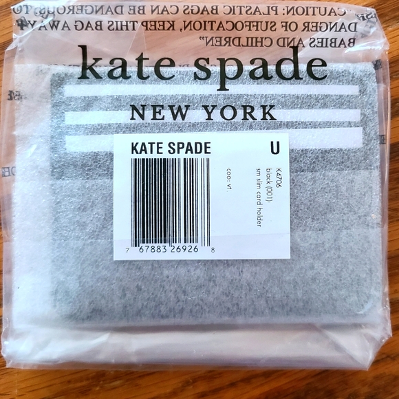 ๐50% OFF - NWTโผ๏ธ Kate Spade brand Glitter On Small Slim Card Holder - Picture 7 of 8